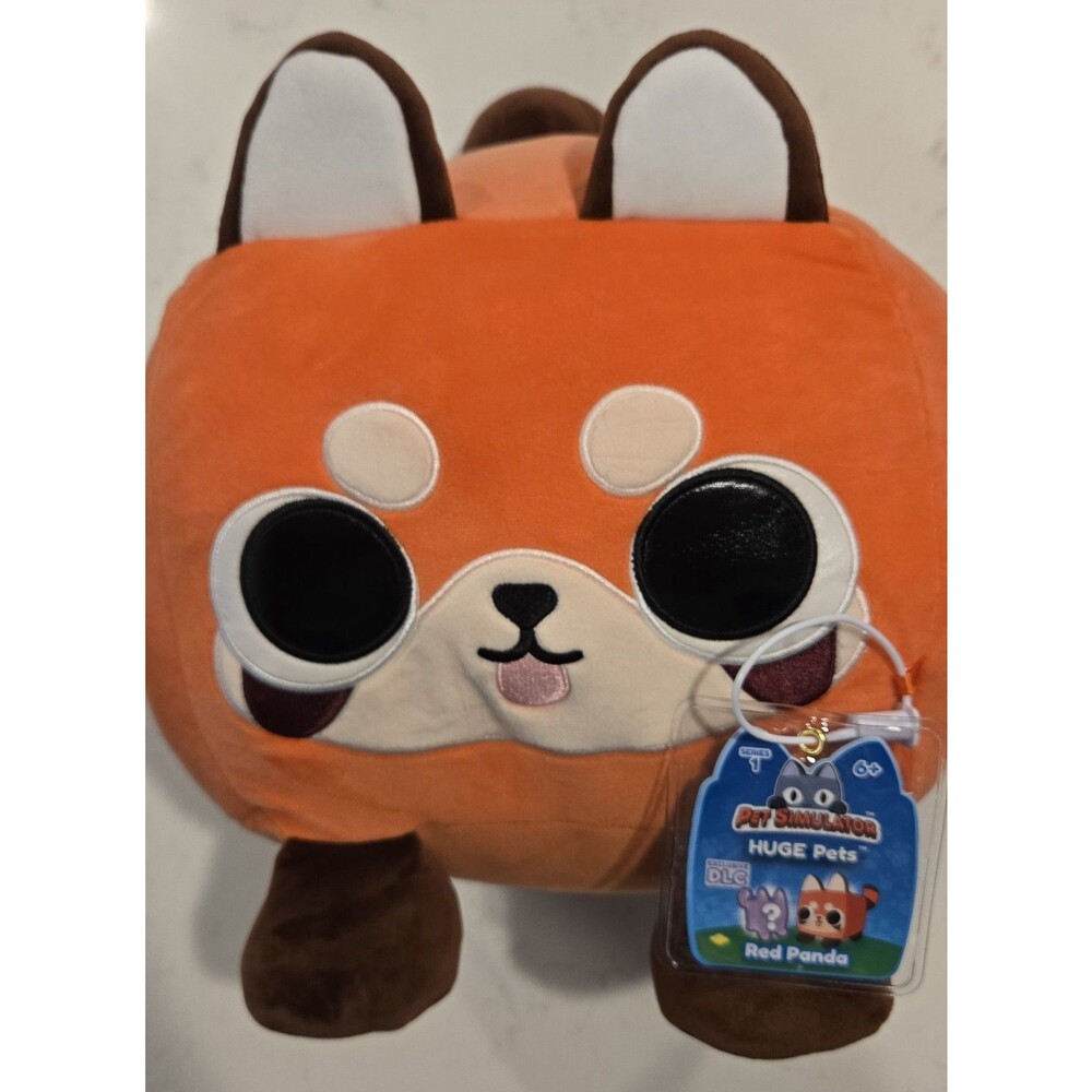 NWT Pet Simulator Red Panda Series 1 Huge Pets Plush & EXCLUSIVE DLC SEALED CODE
